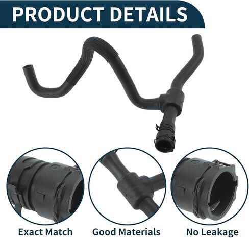 Radiator Hose Heater Hose Radiator Outlet Hose Pipe No.22908203 for Cadillac ATS 2013-2019 Rubber Coolant Pipe Black 1 Pcs in Saudi Arabia