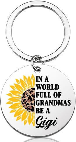 Gigi Gifts for Grandma, Be a Gigi Sunflower Keychain Gifts for Grandmother Grandma Christmas Birthday Mothers Day in Kuwait