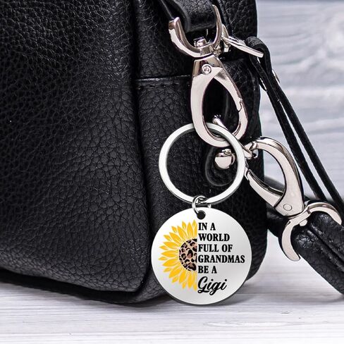 Gigi Gifts for Grandma, Be a Gigi Sunflower Keychain Gifts for Grandmother Grandma Christmas Birthday Mothers Day in Kuwait