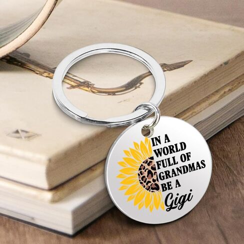 Gigi Gifts for Grandma, Be a Gigi Sunflower Keychain Gifts for Grandmother Grandma Christmas Birthday Mothers Day in Kuwait