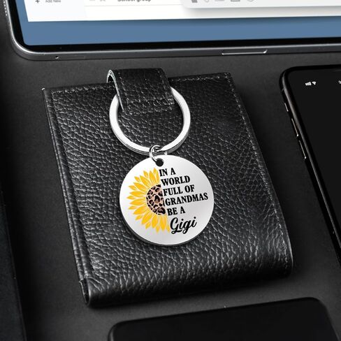 Gigi Gifts for Grandma, Be a Gigi Sunflower Keychain Gifts for Grandmother Grandma Christmas Birthday Mothers Day in Kuwait