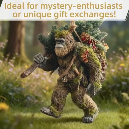 2026 زخرفة Bigfoot - سحر عطلة الغابة الغامض، المعلقات اليومية، ديكور ساسكواتش مضحك لهواة الجمع in Saudi Arabia