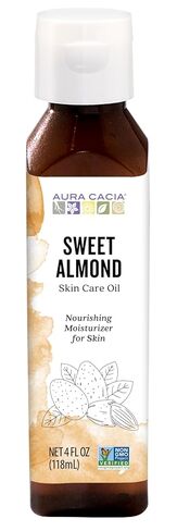Aura Cacia Sweet Almond Skin Care Oil, 16-Ounce, Natural Source of Skin-Nourishing Fatty Acids & Lipids, No Paraben in Kuwait