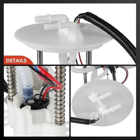 A-Premium Electric Fuel Pump Module Assembly with Sending Unit Compatible with Ford Explorer Sport Trac 2002-2003 V6 4.0L, Gas, with 2 Tube Ports; Plastic Flange; 5 Pin Connector in Saudi Arabia
