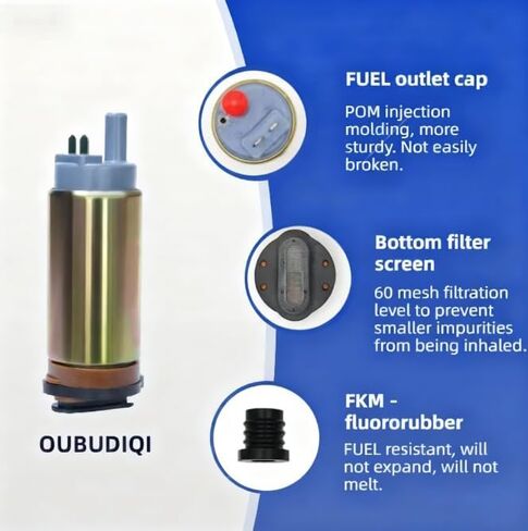 Fuel Pump Repair Kit for Mercury Marine Mercruiser 4-Stroke Outboard 20HP 25HP 2002-2010 / Honda 16735-ZW5-003 7206782 6990188 892267A51 898101T67 892267530 in Saudi Arabia