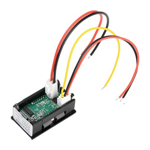 DC 4.5-100V Digital Volt Amp Voltmeter, 0-50A Digital Voltmeter,12V 24V 0.28" Dual LED Ammeter Multimeter Panel, Current Meter Volt Tester with 50A 75mV Shunt(Red&Blue) in Kuwait