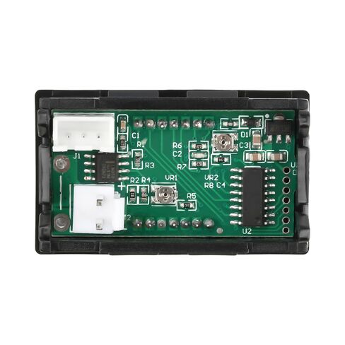 DC 4.5-100V Digital Volt Amp Voltmeter, 0-50A Digital Voltmeter,12V 24V 0.28" Dual LED Ammeter Multimeter Panel, Current Meter Volt Tester with 50A 75mV Shunt(Red&Blue) in Kuwait