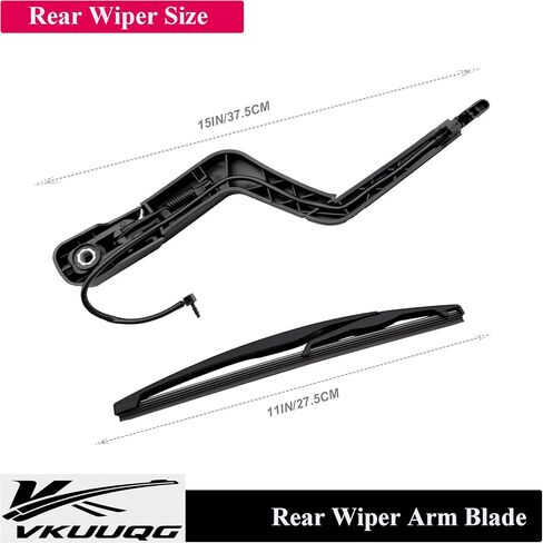 Rear Windshield Wiper Blade Arm Kit Replacement for GMC Acadia 2007-2012 & Saturn Outlook 2007-2010 | Fit Replaces OEM 15276248 in Kuwait