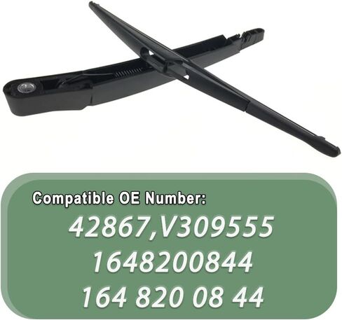 مجموعة ذراع الروك بشفرة الممسحة الخلفية، استبدل 1648200844، 42867، V309555، متوافق مع Mercedes-Benz GL320 GL350 GL450 GL550 Sport Utility 4 أبواب، مجموعة واحدة in Saudi Arabia