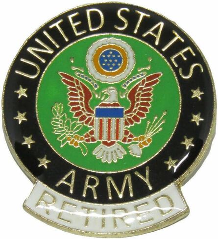 United States Army RETIRED Flag Bike Motorcycle Hat Cap lapel Pin in Saudi Arabia