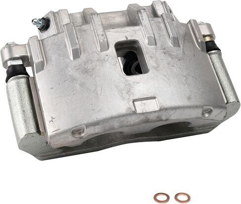 TRQ Front and Rear Brake Caliper Set Zinc Coated Brackets Compatible with 2004-2009 Cadillac SRX in Saudi Arabia