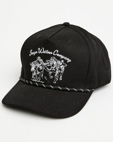 Los Rios Canvas Snapback | Black | Seager Co. in Saudi Arabia