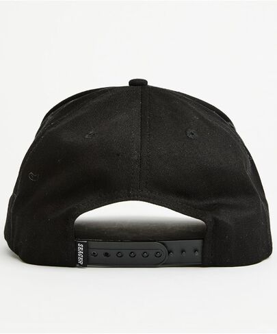 Los Rios Canvas Snapback | Black | Seager Co. in Saudi Arabia