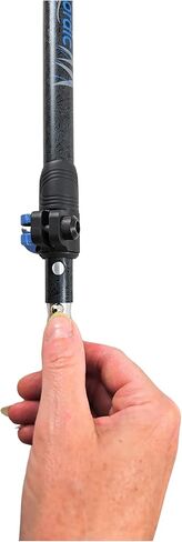 أقطاب المشي للسفر من York Nordic Motivator لتحقيق التوازن وإعادة التأهيل - مقابض ثبات حاصلة على براءة اختراع - خفيفة الوزن وقابلة للتعديل وقابلة للطي وتتضمن أقدام قابلة للفصل وحقيبة سفر in Kuwait