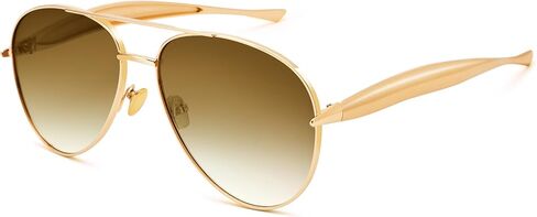 Retro Aviator Sunglasses for Women Men - Oversized 70s Vintage Trendy Gold Metal Avaitors Sun Glasses in Saudi Arabia