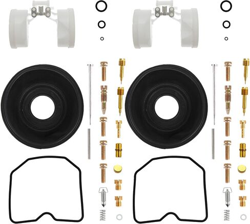 2 Pcs Carburetor Rebuild Kits Replacement for Kawasaki Vulcan 500 EN500 1990 1991 1992 1993 1994 1995 1996 Carb Repair Kit with Float Diaphragm in Kuwait