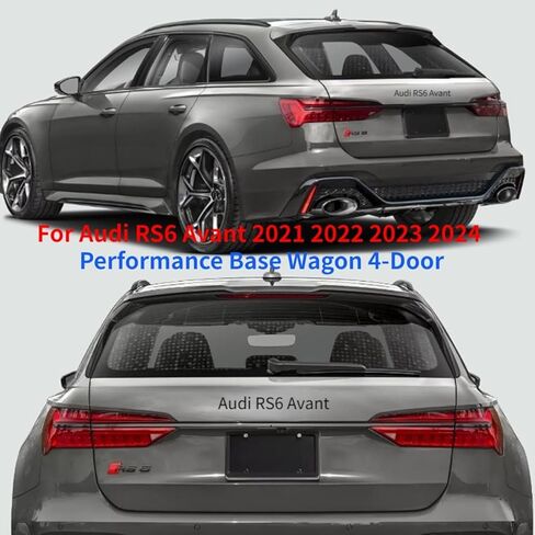 Rear Back Windshield Wiper Blade for Audi RS6 Avant 2021 2022 2023 2024 Performance Base Wagon 4-Door Car Rear Wiper Blade Set Replacement in Kuwait