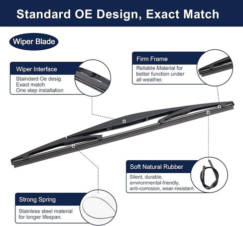 X AUTOHAUX Rear Windshield Wiper Blade Arm Set for Honda CR-V 2007 2008 20009 2010 2011 in Saudi Arabia