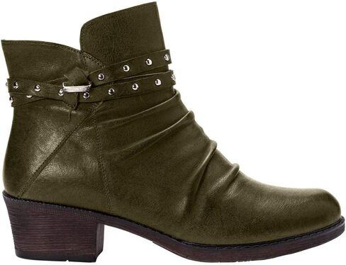 Propet Womens Roxie Zippered Casual Boots Ankle Low Heel 1-2" - Blue in Saudi Arabia