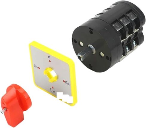 1PCS LW5D-16/YH3.3 Three-Phase 16A 3 Pole Voltmeter Conversion Rotary 0-UAB-UBC-UCA 4 Positions Changeover Cam Switch in Kuwait