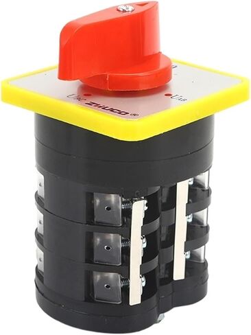 1PCS LW5D-16/YH3.3 Three-Phase 16A 3 Pole Voltmeter Conversion Rotary 0-UAB-UBC-UCA 4 Positions Changeover Cam Switch in Kuwait