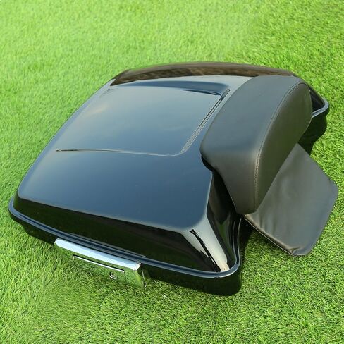 XMT-MOTO صندوق جولة ماكينة الحلاقة مع وسادة مسند الظهر مناسبة لدراجة Harley Touring Road King Road Glide Street Glide Electra Glide Ultra-Classic 2014-2025 in Saudi Arabia