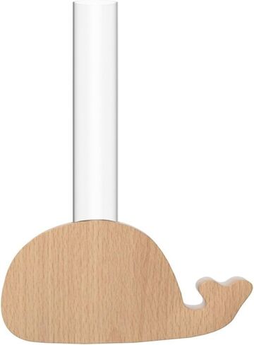 Magnetic Refrigerator Vase with Whale Base, Test Tube Design Plant Holder for Hydroponic Herbs & Flowers, Decorative Fridge Accessory for Kitchen Home in Saudi Arabia