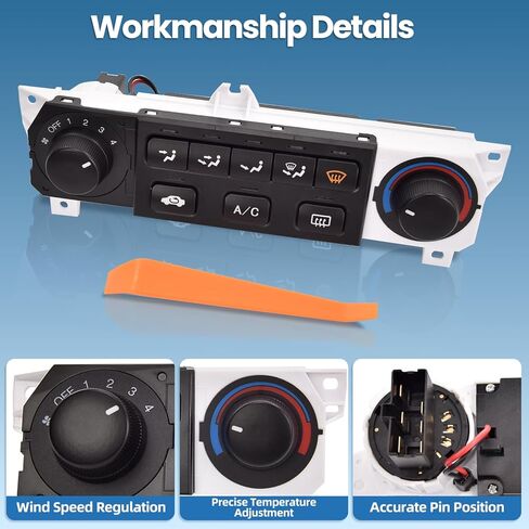 599-268 A/C Heater Climate Control Module Compatible with Honda Accord 1998-2000 and for Honda Odyssey 1998-2004 Replacement Part Number: 79600-S84-A01ZA in Kuwait