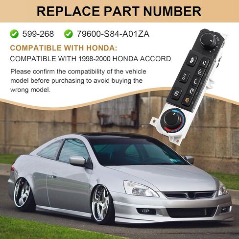 وحدة التحكم في المناخ بتيار متردد متوافقة مع هوندا أكورد 1998-2000، استبدال #599-268، 79600-S84-A01ZA in Kuwait