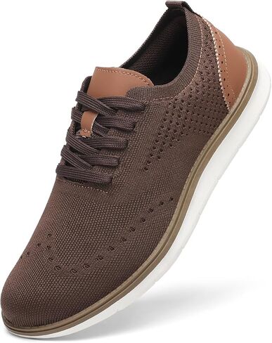 KESCOO Mens Dress Shoes Fashion Casual Sneakers Lace-Up Business Oxfords Lightweight Work Shoes in Kuwait