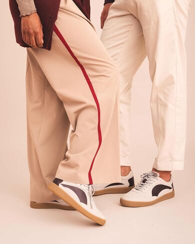 Sidney Bordeaux Vegan Sneakers - Dad Style Sneakers Made in Portugal in Saudi Arabia