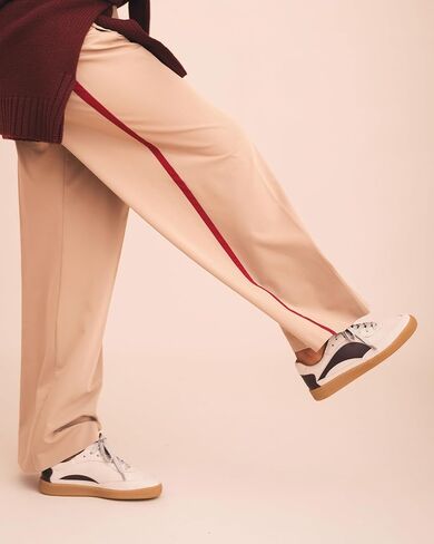 Sidney Bordeaux Vegan Sneakers - Dad Style Sneakers Made in Portugal in Saudi Arabia