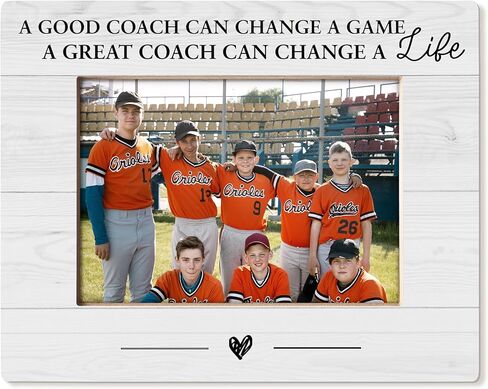 Coach Gift Picture Frame 5x7, Coaches Appreciation Gifts, Best Coaches Gifts, A Good Coach Can Change A Game Picture Photo Frames for Tabletop Desk Decor in Kuwait