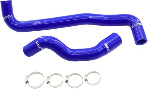Silicone Radiator Coolant Hose Kit with Clamps compatible with 1997 99 2000 01 02 03 2004 Corvette C5 5.7L (Blue) in Kuwait
