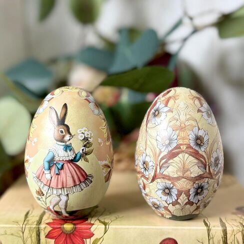بيض عيد الفصح المعدني ذو الطراز العتيق: مجموعة من خمس علب بيض عيد الفصح قابلة للتعبئة وإعادة الاستخدام in Saudi Arabia