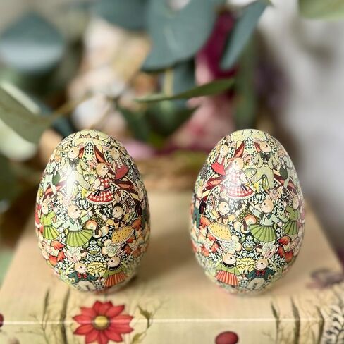 بيض عيد الفصح المعدني ذو الطراز العتيق: مجموعة من خمس علب بيض عيد الفصح قابلة للتعبئة وإعادة الاستخدام in Saudi Arabia
