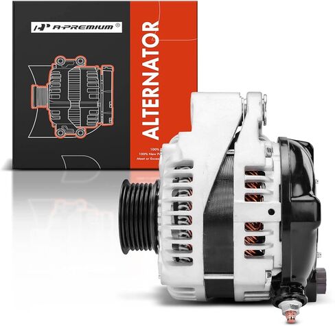 A-Premium Alternator Compatible with Lexus LS430 2004 2005 2006 V8 4.3L, GS430 2006 2007 V8 4.3L, 12V 130A 6-Groove Pulley Clockwise, Replace# 27060-50340, 2706050340 in Saudi Arabia