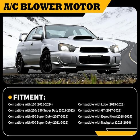 700329 محرك منفاخ HVAC بدون فرش متوافق مع سلسلة F 150 (2015-2024) 250/350 (2017-2022) 450 Super Duty (2017-2019) إكسبيديشن/نافيجيتور (2018-2024) استبدال أمامي #PM4102 in Saudi Arabia