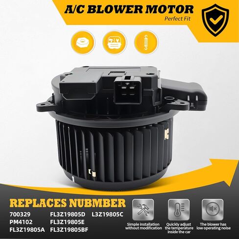 700329 محرك منفاخ HVAC بدون فرش متوافق مع سلسلة F 150 (2015-2024) 250/350 (2017-2022) 450 Super Duty (2017-2019) إكسبيديشن/نافيجيتور (2018-2024) استبدال أمامي #PM4102 in Saudi Arabia