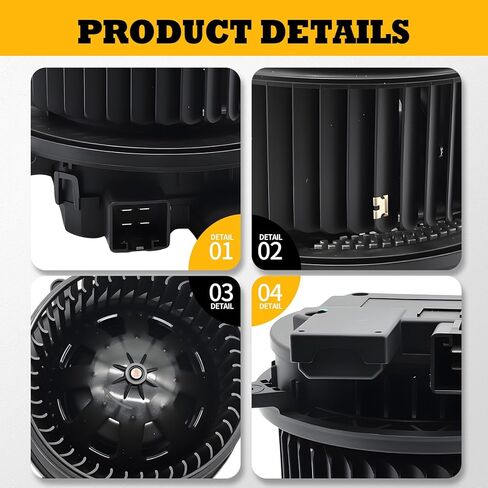 700329 محرك منفاخ HVAC بدون فرش متوافق مع سلسلة F 150 (2015-2024) 250/350 (2017-2022) 450 Super Duty (2017-2019) إكسبيديشن/نافيجيتور (2018-2024) استبدال أمامي #PM4102 in Saudi Arabia