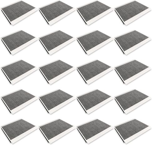 P606555 Cabin Air Filter with Activated Carbon Compatible with Truck VN 430 630 670 730 780 VNL 300 430 630 670 760 860 Replaces 20435801,PA4681,AF26405,PA10187,49084(set of 20) in Saudi Arabia