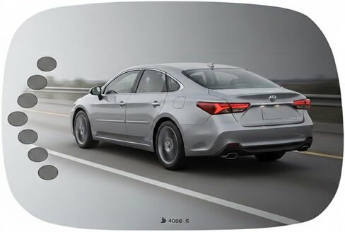 Burco 4086S زجاج مرآة الرؤية الجانبية للسائق، مسطح مع إشارة الانعطاف، يناسب Toyota Avalon 2005-2010، EC مناسب للاستبدال للمرايا الكهربائية ذات التعتيم التلقائي in Saudi Arabia