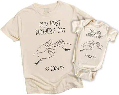 قميص مخصص لعيد الأم الأول معًا، أول سعيد لعيد الأم الأم in Kuwait