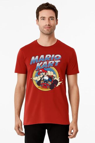 Nintendo Super Mario Kart Vintage Racing Drift T-Shirt in Saudi Arabia