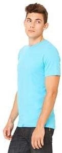 Product of Brand Bella + Canvas Unisex Jersey Short-Sleeve T-Shirt - Turquoise - 3XL - (Instant Savings of 5% & More) in Saudi Arabia