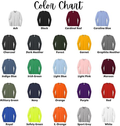 Custom Long Sleeve T-Shirt | Add Your Photo/Logo or Text | Durable 5.3 oz Cotton Tee for Work, Events | Classic Fit Unisex Tee in Saudi Arabia