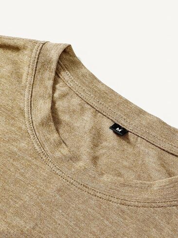 Men’s T-Shirts Short Sleeve Crewneck Solid Color Tee Casual Breathable Shirts for Men in Saudi Arabia