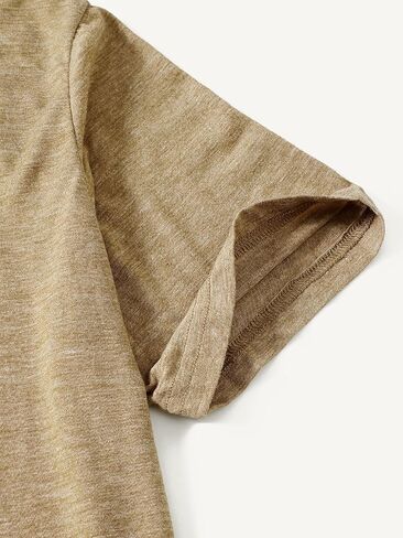 Men’s T-Shirts Short Sleeve Crewneck Solid Color Tee Casual Breathable Shirts for Men in Saudi Arabia
