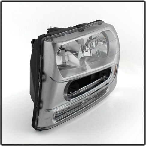 ACANII - For 2002-2009 Chevy Trailblazer 02-06 Ext w/Full Width Grille Bar Chrome Headlights Headlamps Pair Left+Right in Saudi Arabia