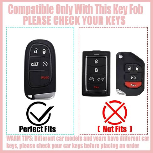 Black TPU Key Fob Cover with Sakura Flower Keychain Compatible with Jeep Compass Cherokee Renegade Chrysler 200 300,Dodge Charger Challenger Journey Fiat 500X 5-Button Smart Key for Women in Saudi Arabia